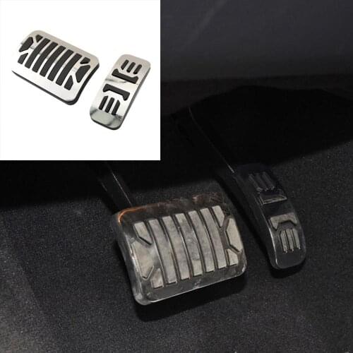 Non Slip Stainless steel Auto gas accelerator pedal, footrest and brake pedal Fit For Jaguar XF XJL XJ IV X351 2010 2011 - 2015