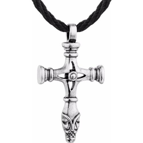 Nostalgia Vikings Cross Egypt Amulet Jewerly Making Necklaces Pendants Jesus Mens Jewellery