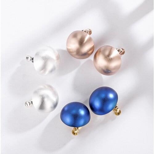 2021 New Earrings 3 Colors Crystal from Swarovskis Wholesale European fashion new semi-spherical ball ear clip Fit Women