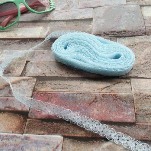Wholesale 10 yards beautiful 15mm width Sky Blue lace ribbon lace embroidery DIY Decoration For Sewing Accessories