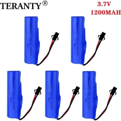 3.7V 1200mAh rechargeable battery For DE45 DE58 RC Car 1:14 Off-Road Vehicle 4WD Climbing Drift Racing Spare Battery