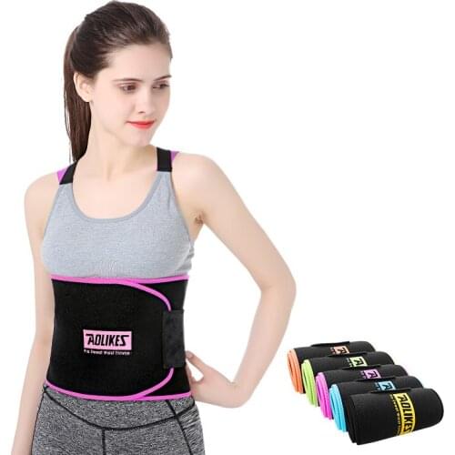AOLIKES Gym Body Shaping Lumbar Belt Adjustable For Women Men Waist Support Fitness belly sport belt Lumbar Brace