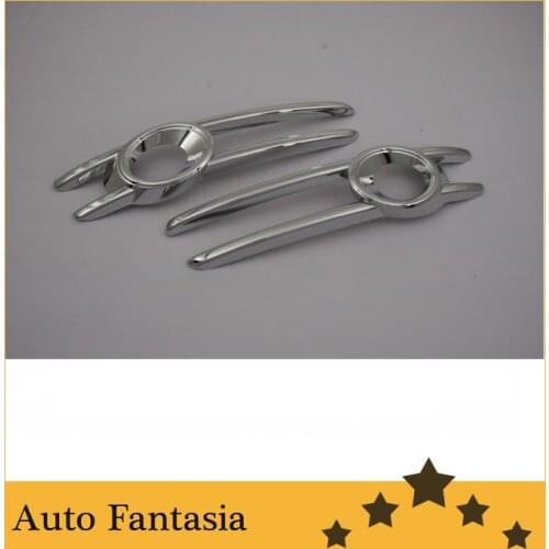 Car styling chrome front fog light trim (Full Version) for Audi Q3 2013 Up -- free shipping