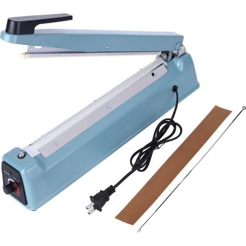 Wrapping Machines PFS-300I 270W Iron Housing Manual Sealing Machine 12in Heat Sealer Impulse Plastic Bag Sealer Wrapping