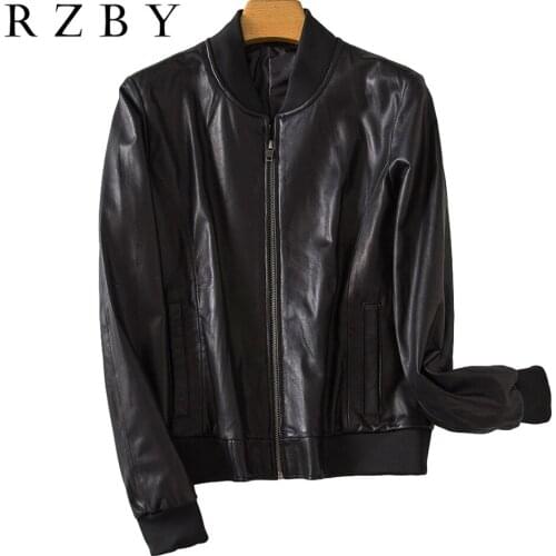 2021 Real Genuine Leather Jacket Women Coat Moda Mujer Doudoune Natural Sheepskin Kurtki Korean Style Fashion 양피가죽자켓 RZBY359