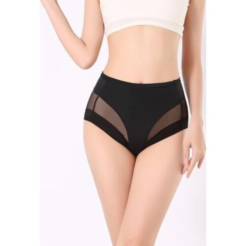 Women Boyshorts Body Shaping Panties Female Pants High Elastic Control Briefs Seamless Breathable Mesh Intimates