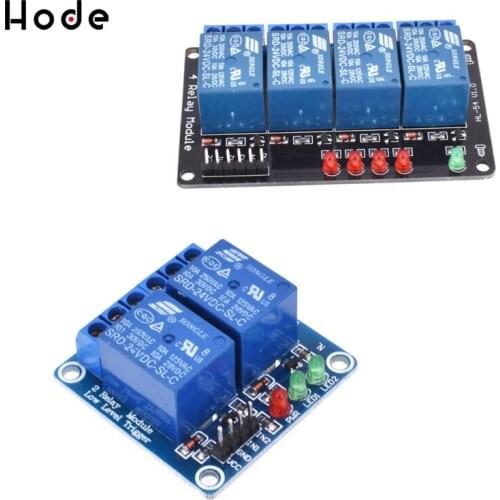 2 4 Channel Relay Module Interface Board Shield For Arduino 24V Low Level Trigger One PIC AVR DSP ARM MCU DC AC