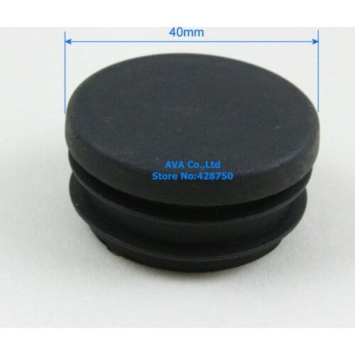 20 Pieces 40mm Round Plastic Insert Cap Tube End Cap