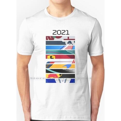 2021 Grid Liveries T Shirt 100% Pure Cotton Alfa Romeo Motorsport Alpha Tauri Alpine Aston Haas Maclaren Williams Lewis Kimi