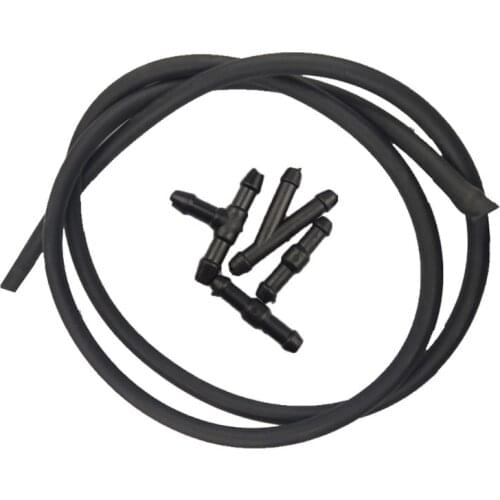 5PCS Windshield Washer Hose kit Car Accessories Replacement Washer Nozzle Hose Connector Windshield Wiper Rubber Tube Universal