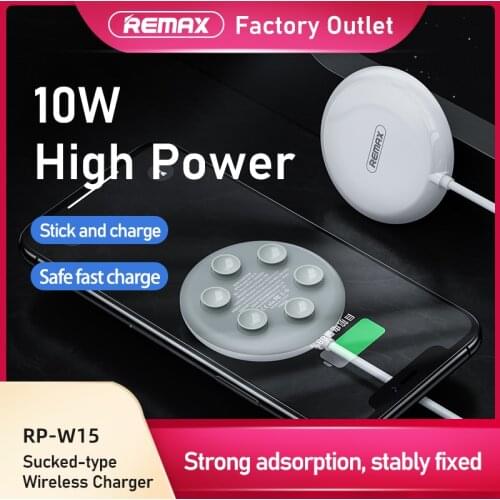 REMAX Sucked Fast 10W Wireless Chargers Smart Phone Wireless Charging Station For Huawei Xiaomi Samsung Iphone 12 11 x 8