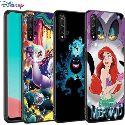 Black Soft Cover Ursula The Little Mermaid For Huawei Nova 8 7 6 SE 5T 7i 5i 5Z 5 4 4E 3 3i 3E 2i Pro Phone Case