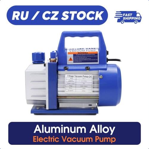 Electric Single-stage Rotary Vane Vacuum Pump Aluminum Alloy Refrigeration Maintenance Automotive Industrial Vacuum Pumps