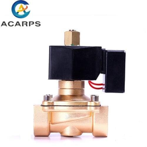 1 Inch Water Solenoid Valve Normally Open Brass Non Hot Energy-Saving Electric Solenoid Valve 1/2 12v 220VAC 110VAC 24VDC 12VDC