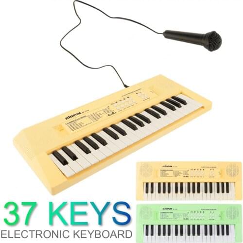 37 Keys ABS Electronic Keyboard Piano Digital Music Key Board with Microphone Children Gift Musical Enlightenment