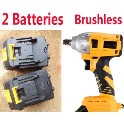 New 25V Brushless Cordless Electric Wrench With Light speed Torque Adjustment Lithium Recharge Wrench Installation Power Tools