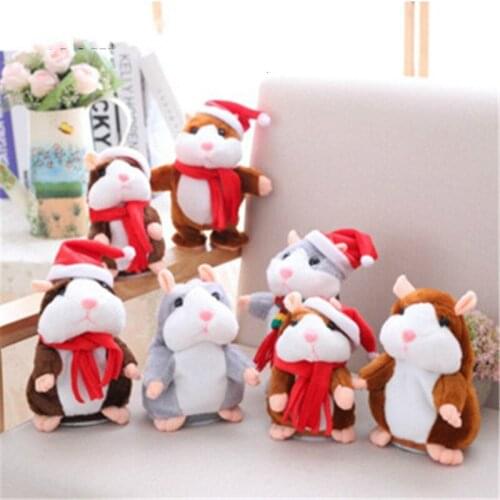 Talking Hamster Plush Doll Toys Mouse Pet Sound Record Plush Hamster Stuffed Toys Doll Children Kids Toys Birthday Gift