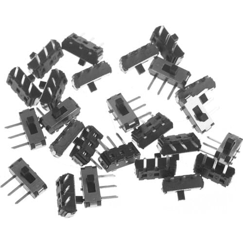 Hot Sale 25Pcs/Set MSK-12D19 G2 SPDT 1P2T SMD 3 Pin PCB Panel Horizontal Slide Switch New 2019