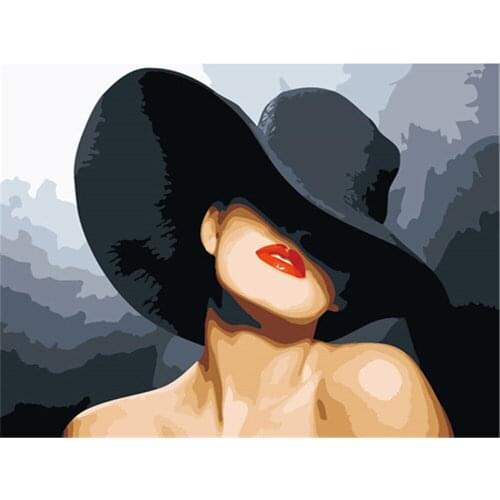 Figure Girl Abstract DIY Embroidery 11CT Cross Stitch Kits Needlework Craft Set Cotton Thread Printed Canvas Home Wholesale