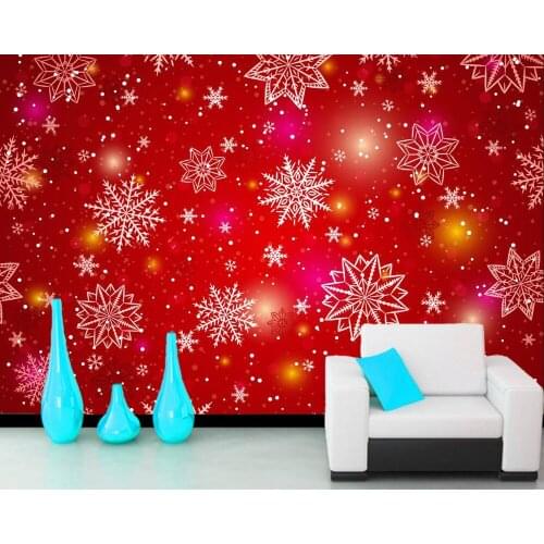 Papel de parede Texture Snowflakes festival Wallpaper,restaurant living room bar TV background sofa wall kitchen custom 3d mural