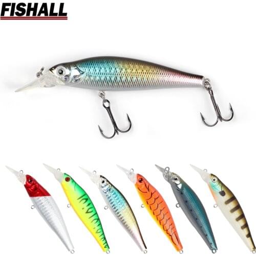 Jerkbait 60mm 6g 70mm 10g 90mm 15g Floating Minnow Rattle Sound Long Cast Fishing Lure Bass Pike Trout Bait with VMC Hook