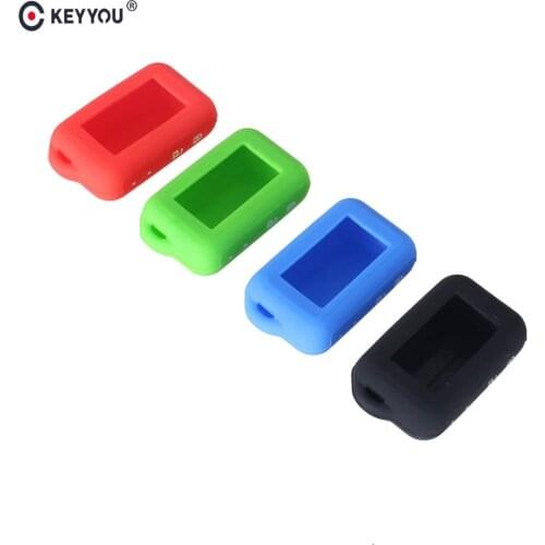 KEYYOU Silicone Key Case For 2 Way Car Alarm System For Starline E60 E61 E62 E90 E91 Remote Control Key Fob
