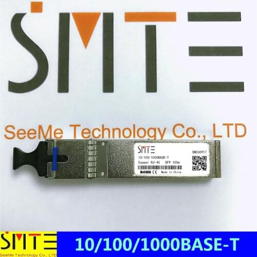 Compatible with iSFP-GIG-T 10/100/1000BASE-T SFP Copper RJ-45 100m Transceiver Module