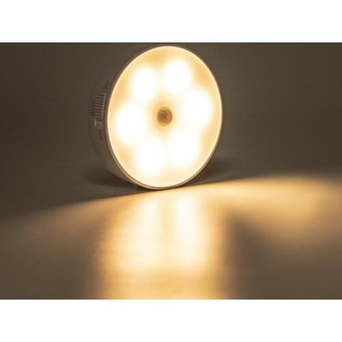 LED Light Sensor Motion Night Lighting for Cabinet Kniches USB Recharging Lights Bathroom Cupboard Magnetic Corridor Wall Light