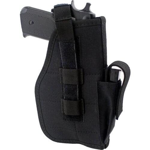 Tactical Hunting Pistol Holsters Waist Belt Gun Holster with Mag Slot for Glock M9 M1911 Right Hand Shooters