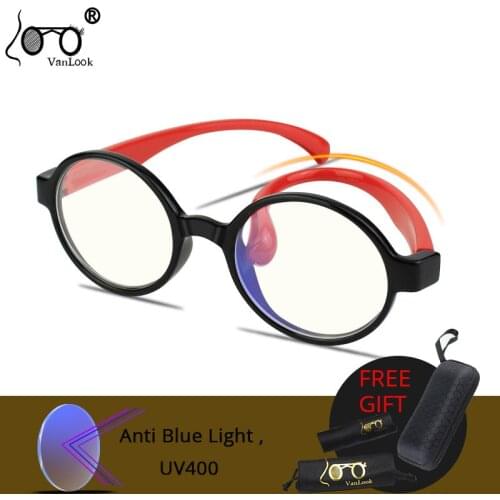 Round Kids Screen Glasses Vanlook for Anti Blue Ray Light Blocking Computer Gamer Kid Boy Girl Child Lunette de Protection Ecran
