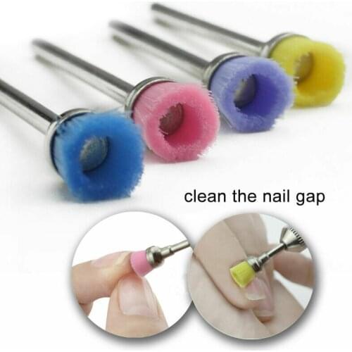 1pc Dust Brush Ceramic Nail Drill Bit Brushes High Quality Nail Machine Files Beauty Makeup Nail Art Cleaning Tools Random Color