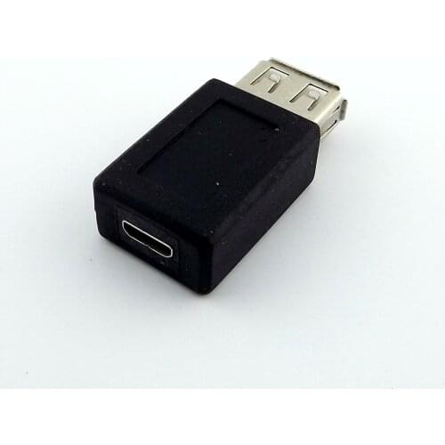 1pcs USB 2.0 A Female Jack To USB Micro 5 Pin Jack Female Adapter Converter Connector