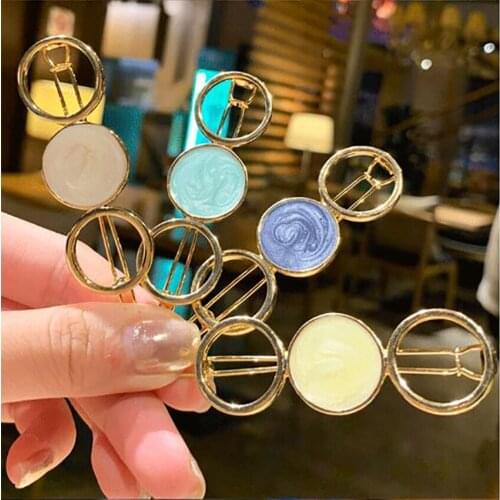 1Pcs Alloy Hair Clips Simple Style Star Hairpins Side clip Ladys Golden Hair Clip Hairband Barrette Headdress Styling Tools