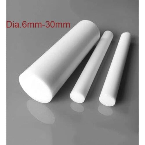 2pcs/lot 50cm length Polyvinylidene Fluoride Rods sticks PTFE bars dia.6mm-30mm