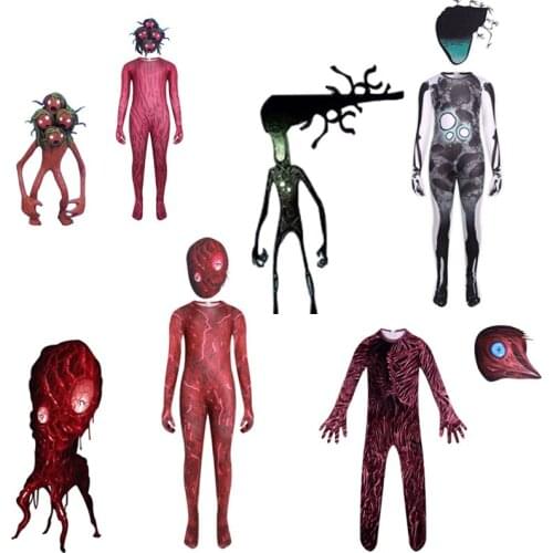 2021 Kids Halloween Cosplay Siren Chimney Head Performance Costume Bird Clothing Stage Cosplay Funny Performance Costume