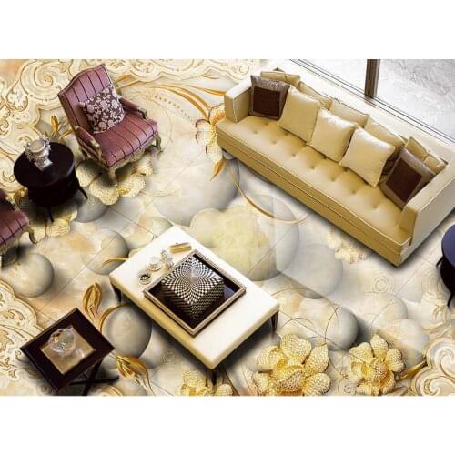 3d floor custom 3d wallpaper living room European marble pattern murals 3d floor painting wallpaper self adhesive floor