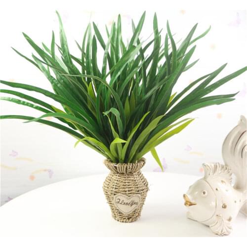 1pc Artificial Orchid fake plastic green leaves flores flowers DIY Flower arrangements wedding home decoration plant leaf