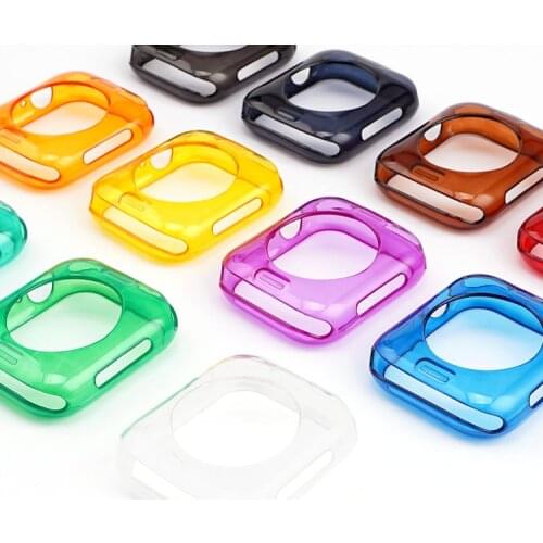 Matte Watch Cover Case for Apple Watch 6 SE 5 4 3 42MM 38MM Protective Soft Clear TPU Protective Case for iWatch 4 3 44MM 40MM
