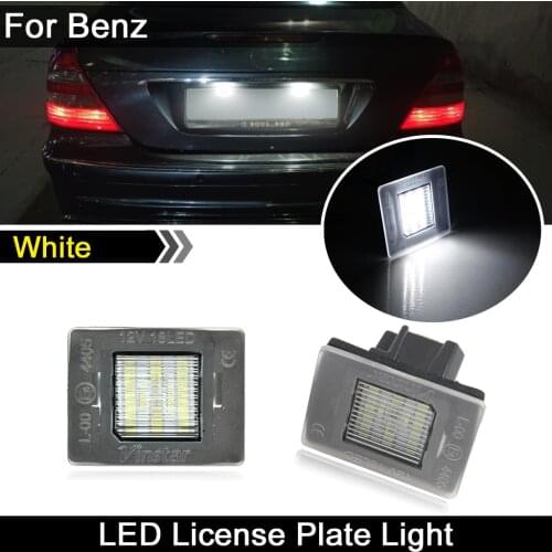 For Benz A-CLASS W176 W156 R172 GL-CLASS X166 GLE M-CLASS W166 Vito W447 white LED license plate light number plate lamp
