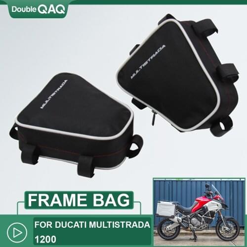 For DUCATI Multistrada 1200 Motorcycle Waterproof Repair Tool Positioning Frame Bag Crash Bar Package Toolbox Bags