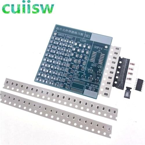 Electronic SMT SMD Component Welding Practice Board Soldering DIY Kit Resitor Diode Transistor By Start Learning