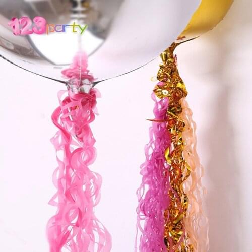 Foil Tassel DIY Foil Fringe Tinsel Curtain Tassel Garland Ribbon Balloons Baby Shower Birthdays Party Wedding Decorations