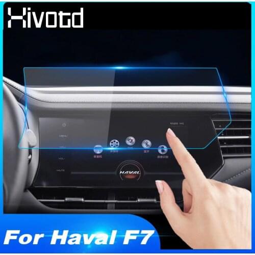 Hivotd For Haval F7 F7X 2019 Car GPS Navigation Tempered Glass Film Center Control Touch Screen Protective Sticker Accessories