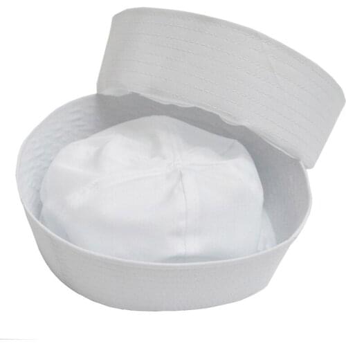 NEW White Sailor Navy Hat Cap for Fancy Dress Fishing Marine Costume cap