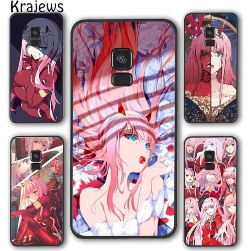 Krajews Zero Two Darling in the FranXX Phone Case Cover For Samsung Galaxy S5 S6 S7 edge S8 S9 S10 E lite S20 plus ultra Note