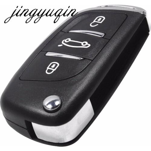 Jingyuqin KD MODIFIED FLIP REMOTE CAR KEY SHELL KD FOB FOR NISSAN TIIDA LIVINA GENISS NV200 QASHQAI Paladin D50/R50 SYLPHY