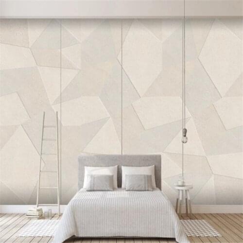 Custom Mural Wallpaper Minimalism Geometric Marble Stitching 3D Stereo TV Background Wall Painting