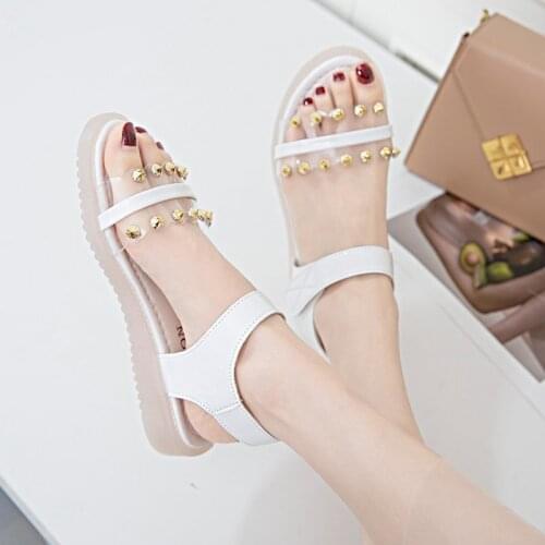 2021 New High Heels Women Summer Shoes Wedges Bohemian Women Sandals Flat Platforms Diamond Beach Sandles Open Toe Women Shoes