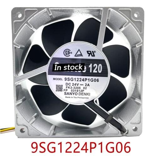 Original 100% working server fan 9SG1224P1G06 24V wind quantity axial 119*119*38mm cooling fan