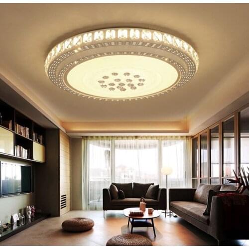 Living Room Light Bedroom Light Atmospheric Crystal Lights Ceiling Light LED Circular Study Room Modern Simple Restaurant lamps